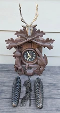 Vintage Regula Hunting German Cuckoo Clock (FOR PARTS, ROUGH SHAPE) READ R3