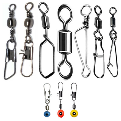 Angelwirbel Tönnchenwirbel Karabiner Wirbel Powerwirbel Duo Lock Snap Angeln