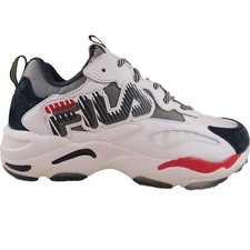 Fila Men's Ray Tracer Graphic White Navy Red Casual Lifestyle Shoes 1RM00807