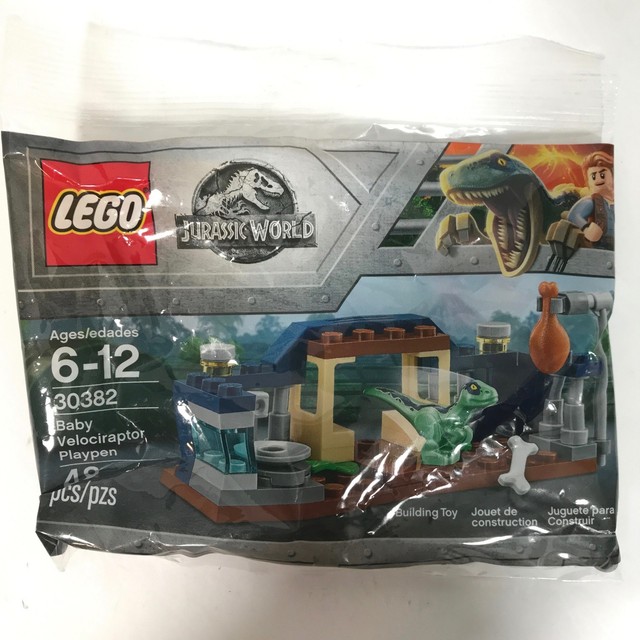 lego jurassic world baby velociraptor playpen 30382