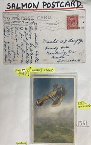 1915 England Early Aviation Picture Postcard Cover To Somerset