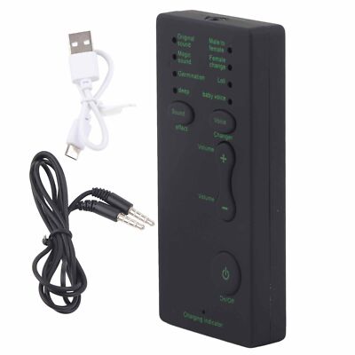 Mini Voice Changer Device Portable Sound Card Broadcast For Mobile Phone Com HBA