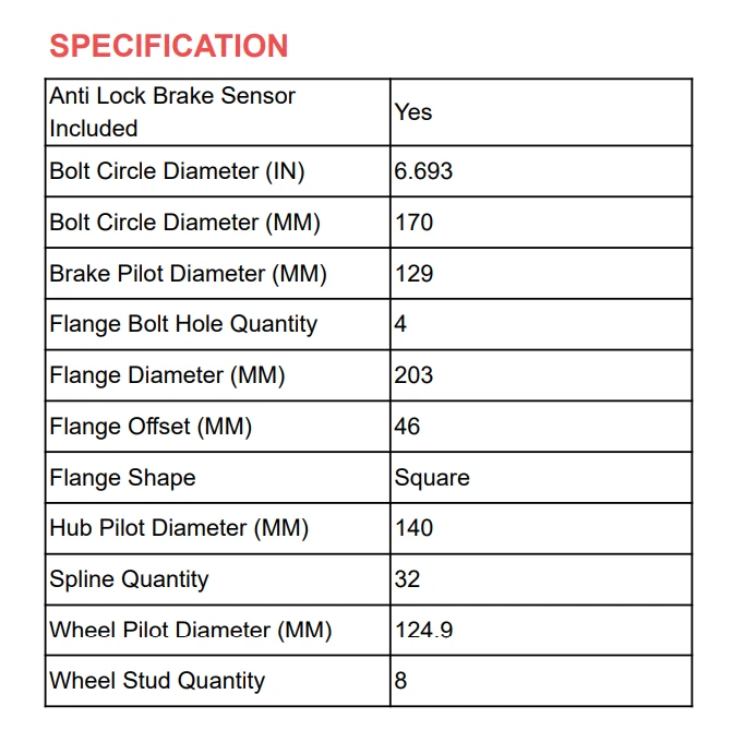 2pc 4WD Front Wheel Bearing Hub For 2005-2009 Ford F350 F250 Super Duty 515082 - Image 3 of 4