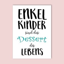 Postkarte Enkelkinder sind das Dessert des Le...