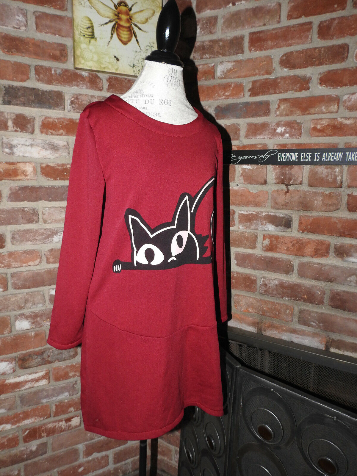 Cat Red Dress Med - image 9