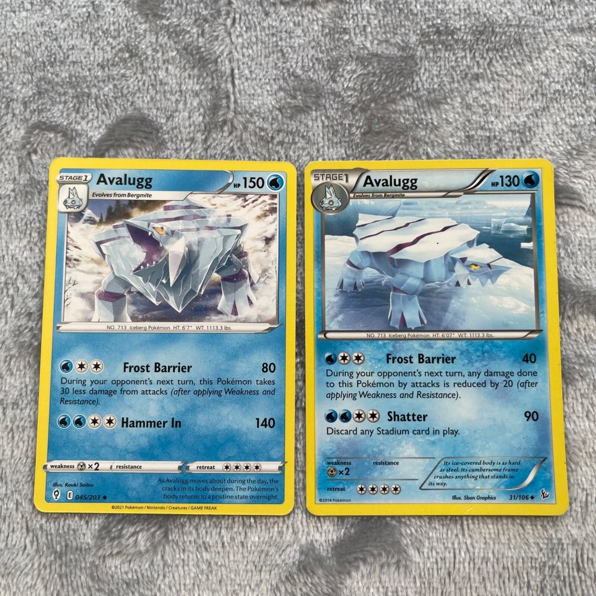 Avalugg 2x - 045/203 Evolving Skies - 31/106 Flashfire - Uncommon - Pokemon Card | eBay Avalugg 2x - 045/203 Evolving Skies - 31/106 Flashfire - Uncommon - Pokemon Card | eBay