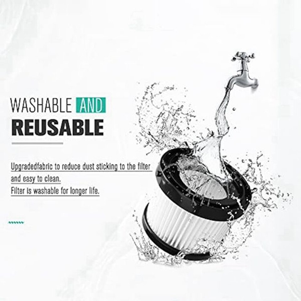 4Pack DCV5011H HEPA for DCV501HB Cordless Handheld Vacuum, with 8