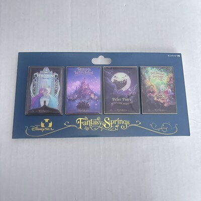 2024 Tokyo Disney Sea Dreaming Of Fantasy Springs PreOpening Exclusive 4 Pin Set