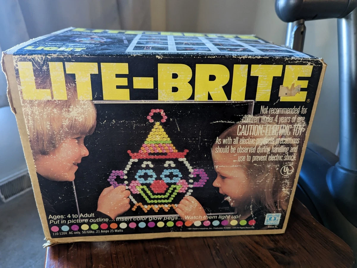 Vintage LITE- BRITE - 1981 - Tested and Works as it Should Comes with all  in pic