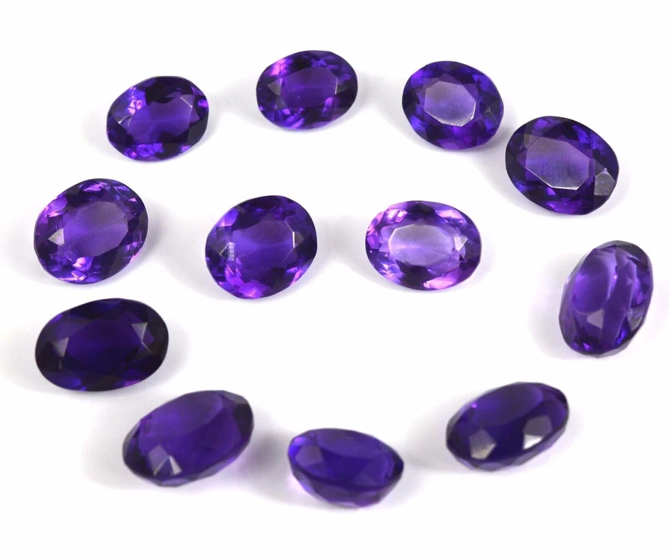 Brazilian 5000 Carat Lab-Created Violet Amethyst Oval Gemstone ASQ Wholesale Lot - Image 2 of 4