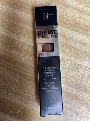 IT Cosmetics Bye Bye Under Eye Concealer Waterproof .40 oz Deep Sienna (C) New 