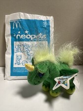 Neopets Green Uni Unicorn McDonalds Mini Promo Plush Stuffed Toy 4" New with Tag