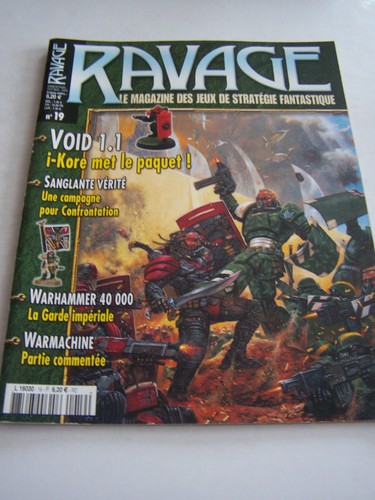 Lot de 3 revues Ravage le magazine de jeux de figurines fantastiques 2013 - 2015 - 2019 - Livres