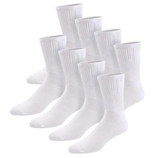 Thin Combed Cotton Diabetic Wide Non-Binding Low-Crew Socks - Fits 7-11