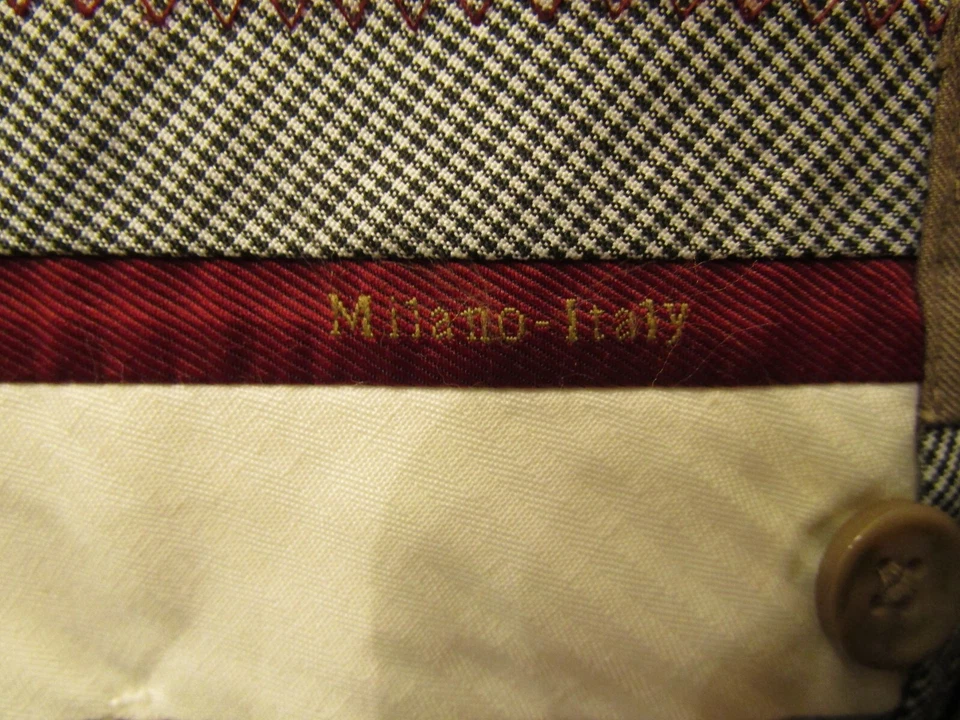 PANTALONES DE VESTIR PARA HOMBRE GIORGIO CERRUTI MILANO ITALIA BRONCEADO CON PUÑOS TALLA 40X32 Foto 4 de 4