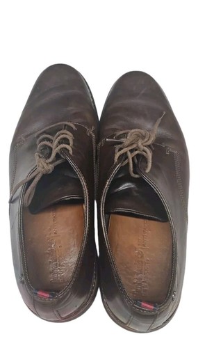 Timberland Brook Park Leather Loafers Mens Sz 10 Dark Brown Lace Up Oxford Shoes - Picture 4 of 10