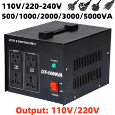 0.5/1/2/3/5KVA Transformer Step Up And Down Voltage Converter 220V-110V/110-220V