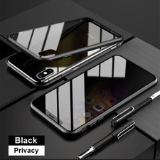 Double-sided Anti Peeping Glass Case for iPhone 16 Magnetic Protection Privacy