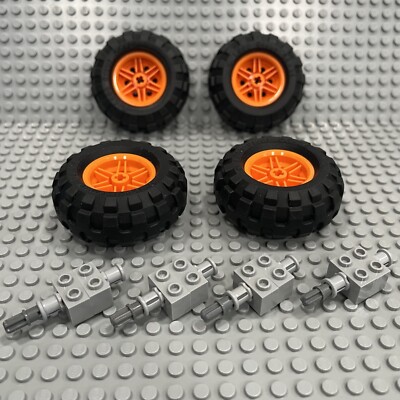 Lego Technic Wheels Matched (55976) (56145) + Tires Car Truck Ballon Large 56x26