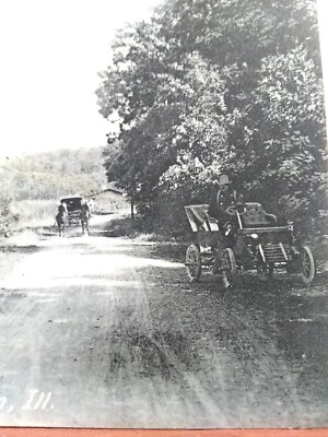 Vtg Postcard. Looking up River from Fuller's. Dixon ,Illinois. PMK 1907 (M19)