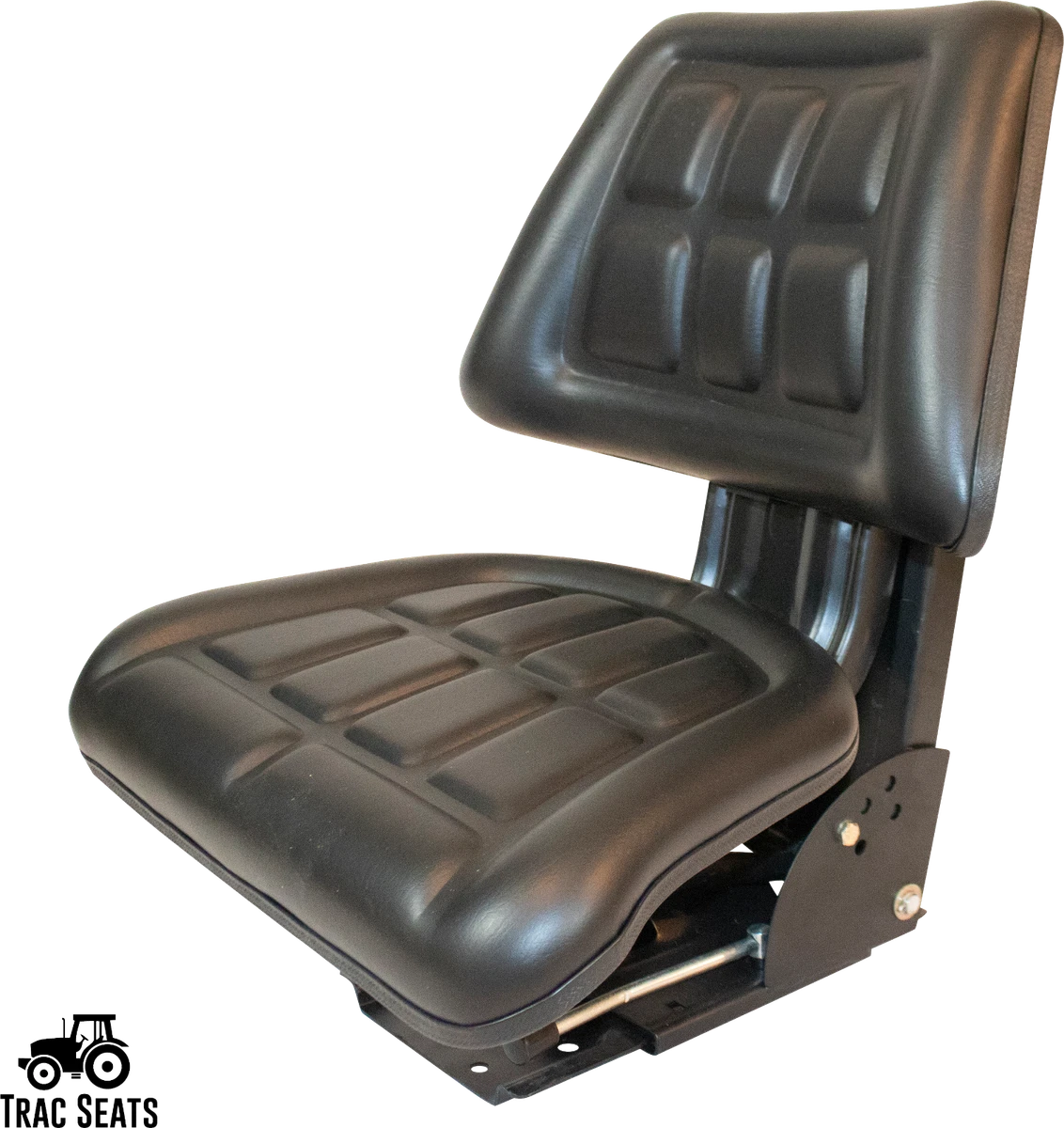 Black TracSeats Tractor Suspension Seat Fits John Deere