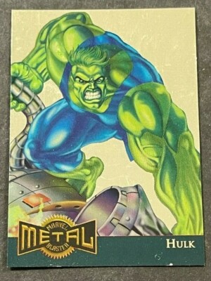 その他 1995 MARVEL L BLASTER - HULK 1995 MARVEL METAL BLASTER HULK LTD EDITION INSERT #5 OF 18 NRMT