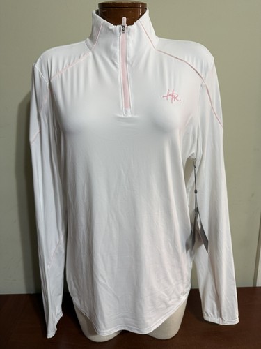 G/FORE Ladies Long Sleeve1/4 ZIP MOCK NECK Golf Polo WHITE S M L XL NEW ...