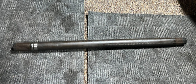 Double Splined Solid Axle, 25-1/2'' Long x 1.25'' Width Input Shaft, Steel, Black