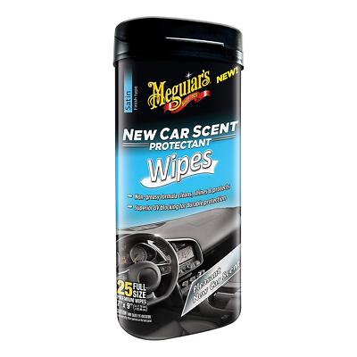 Meguiars G4200 New Car Scent Protectant Wipes (25 Wipes)