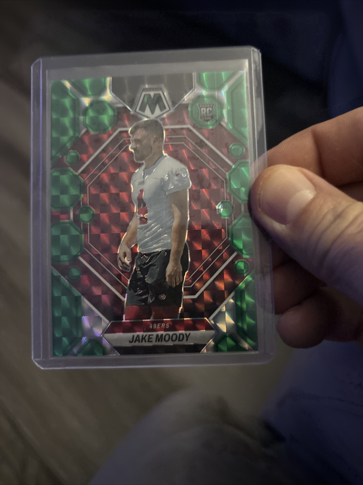 2023 Panini Mosaic Football Green Prizm Jake Moody RC 326 San Francisco 49ers