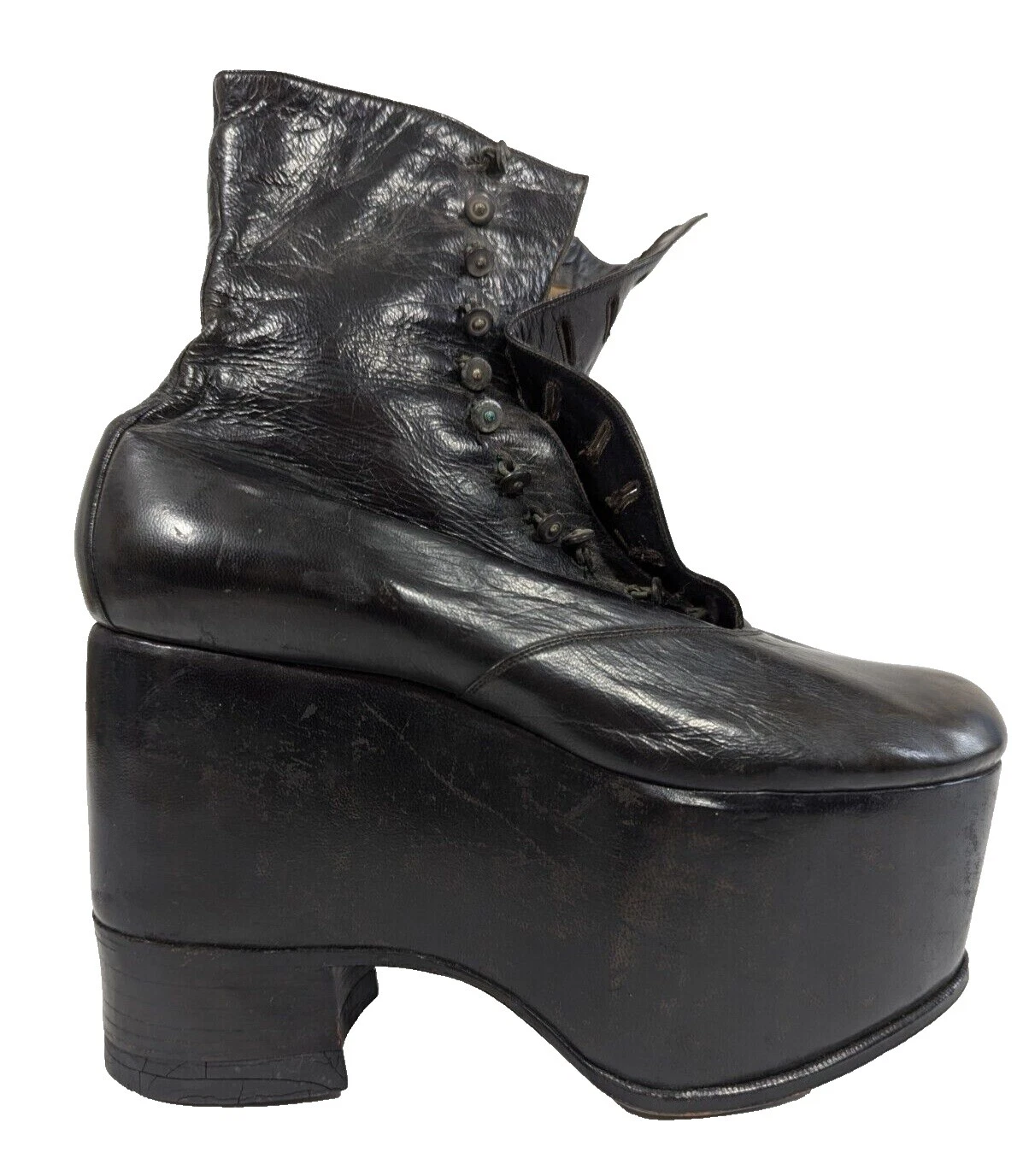 Boots Black Victorian Vintage Shoes for Women