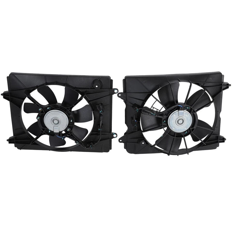 AC Radiator Condenser Cooling Fan For 2010-2016 Honda CR-V CRV 2.4L Left+Right - Imagem 3 de 4