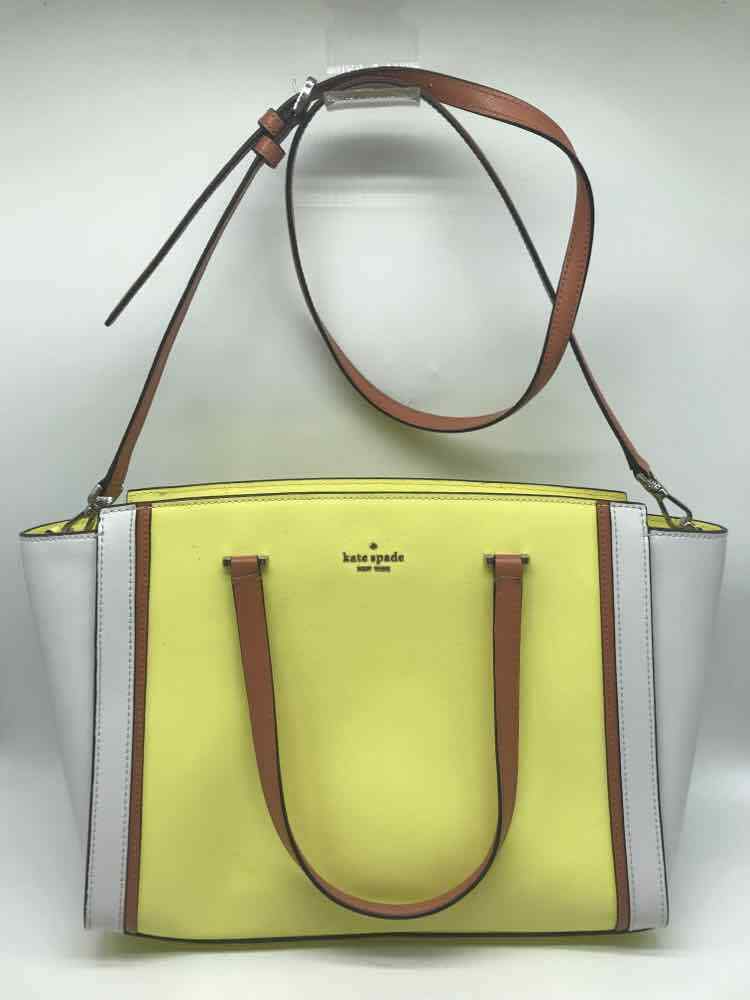 Kate Spade Yellow Leather Shoulder Bag Shoulder Bag Gem