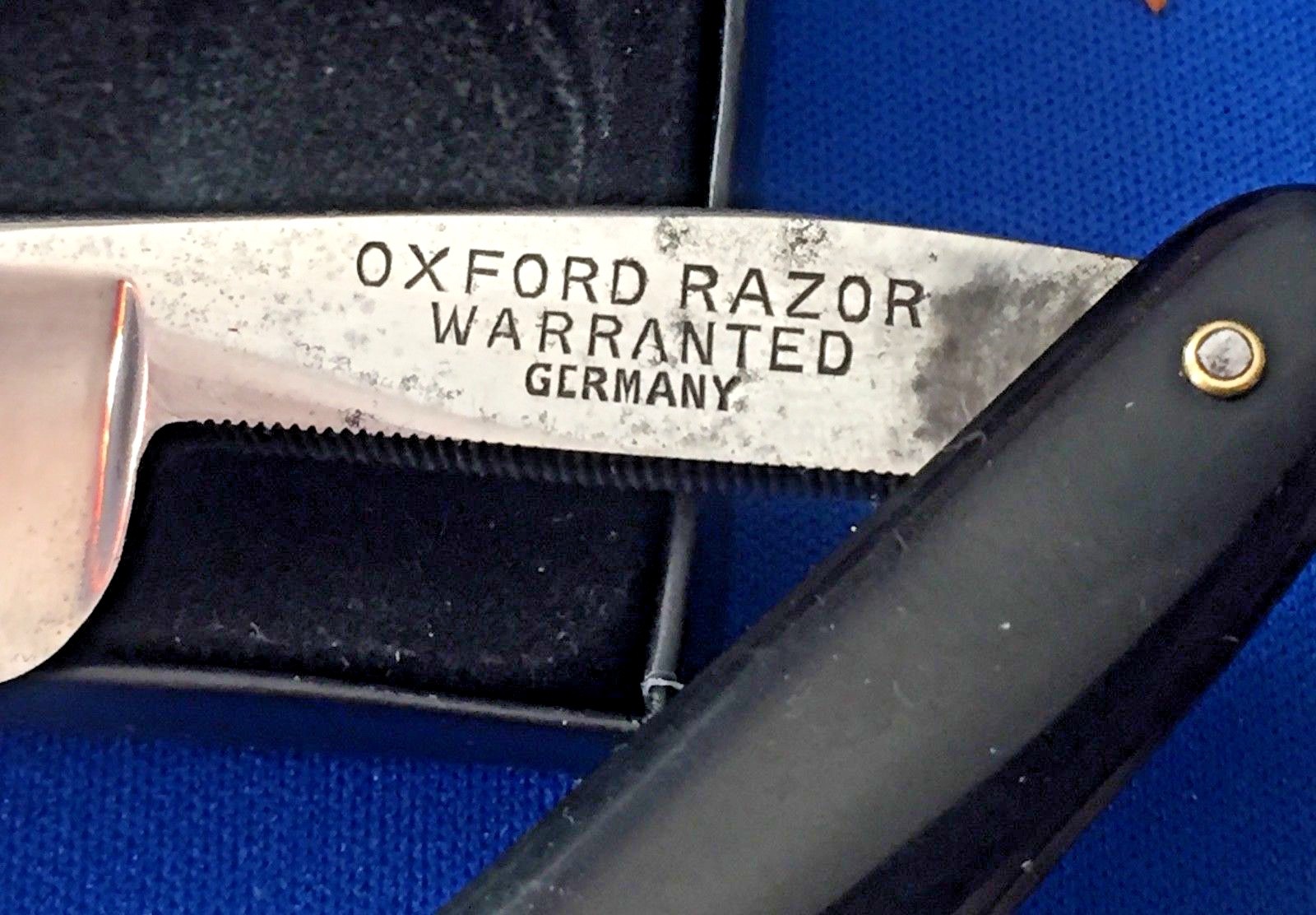Vintage Oxford Warranted Straight Razor Germania Cutlery Works Germany