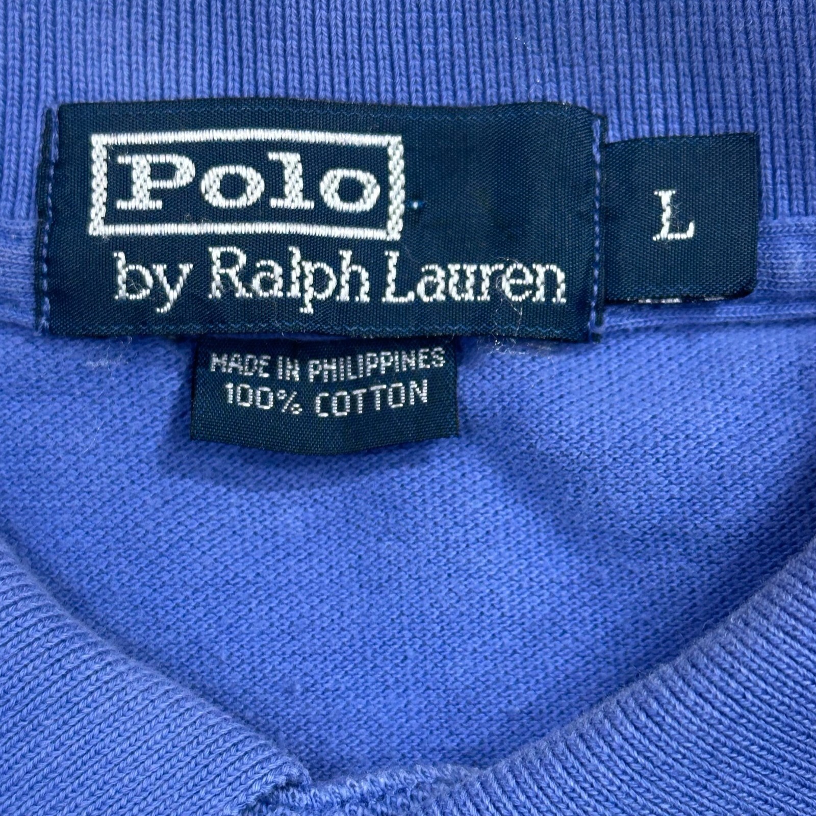 Polo by Ralph Lauren Camicia Blu Piccolo Pony 100% Cotone Uomo Large