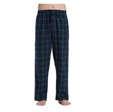 CYZ Men's 100 Cotton Super Soft Flannel Plaid Pajama Pants White Red Navy - S
