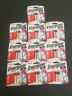 Brand New AAA Energizer Max Batteries 10,2 Packs, Lot Of 20