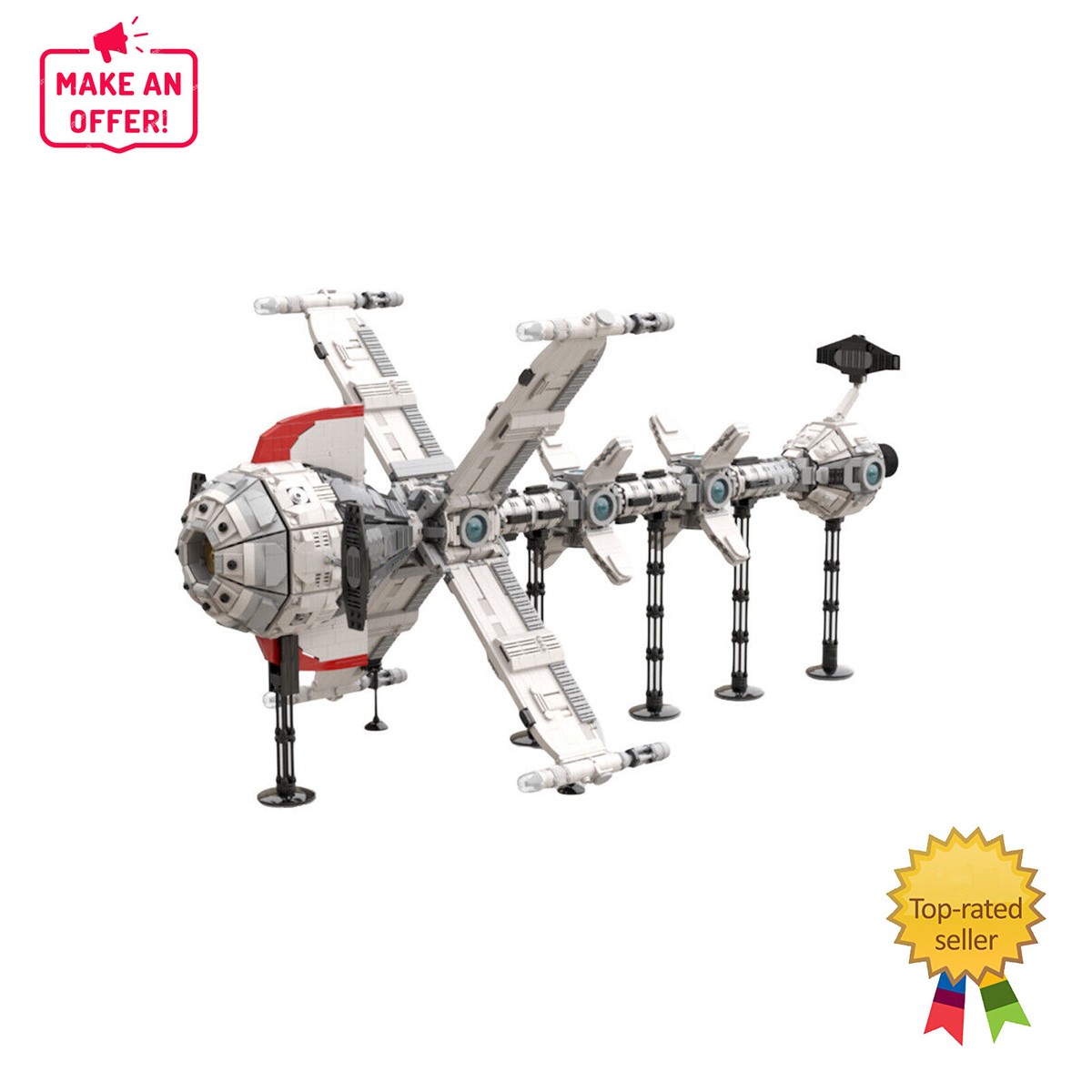 The Comet Spaceship Model with Stand 3309 Pieces Bricks Kit from 