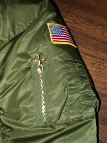 Up And Away USAF TOP GUN MA-1 JUNIOR FLIGHT BOMBER JACKET XL-14 Cockpit USA - Picture 4 of 8