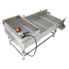 Electric Single Layer Linear Vibrating Screen 6mm Screen Stainless Steel 220V