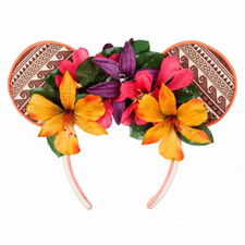 Disney Moana Floral Minnie Mouse Ears Headban...