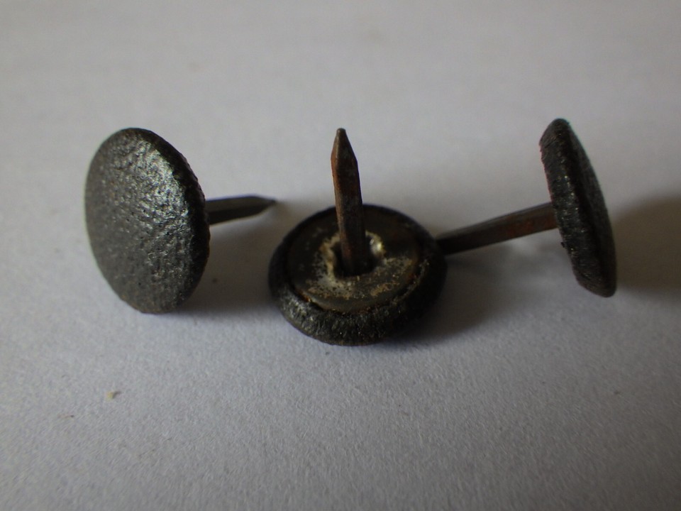 Decorative Upholstery Nails Black Rexine Studs Nails Tacks Pins 96g