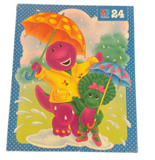 Vintage 1996 Barney Baby Bop Jigsaw Puzzle 24 Pieces Complete