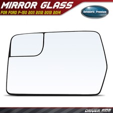 Espejo retrovisor de vidrio con ajuste eléctrico y vidrio observador para Ford F-150 2011-2014