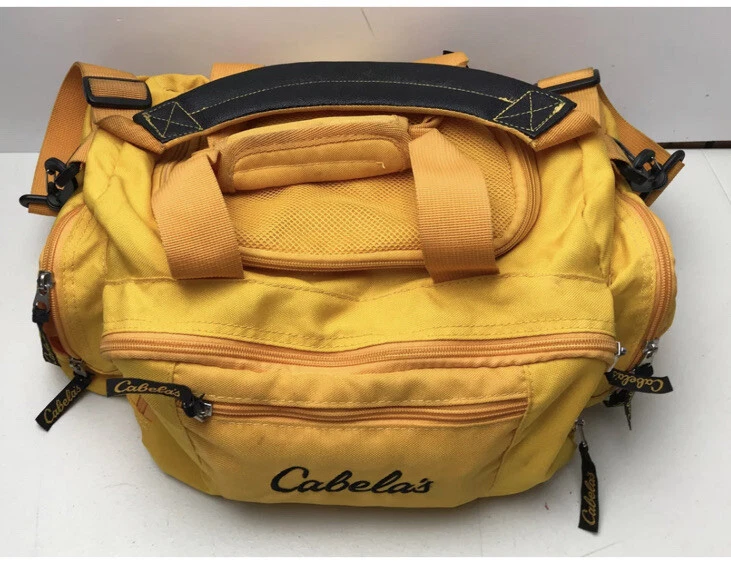 CABELA'S CATCH ALL GEAR TOUT BAG 6 ORGANIZED POCKETS POLYESTER Yellow