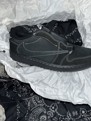 Size uk 8 - Jordan 1 Retro Low OG SP x Travis Scott Black Phantom