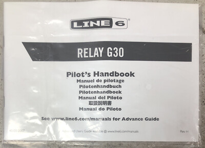 Line 6 Relais G30 Pilotenhandbuch Bedienungsanleitung