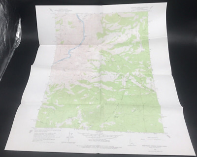 1963 Kirkwood Creek Idaho Quadrangle Geological Survey Topo Map 22'' x 27'' USGS