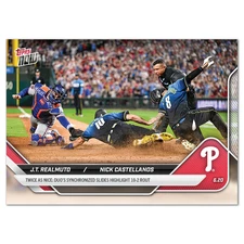 2025 Topps Now 326 J.T. Realmuto Nick Castellanos Philadelphia Phillies Slide