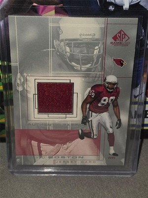 2001 SP Game Used Edition Authentic Red Fabric David Boston #BO 0rx8